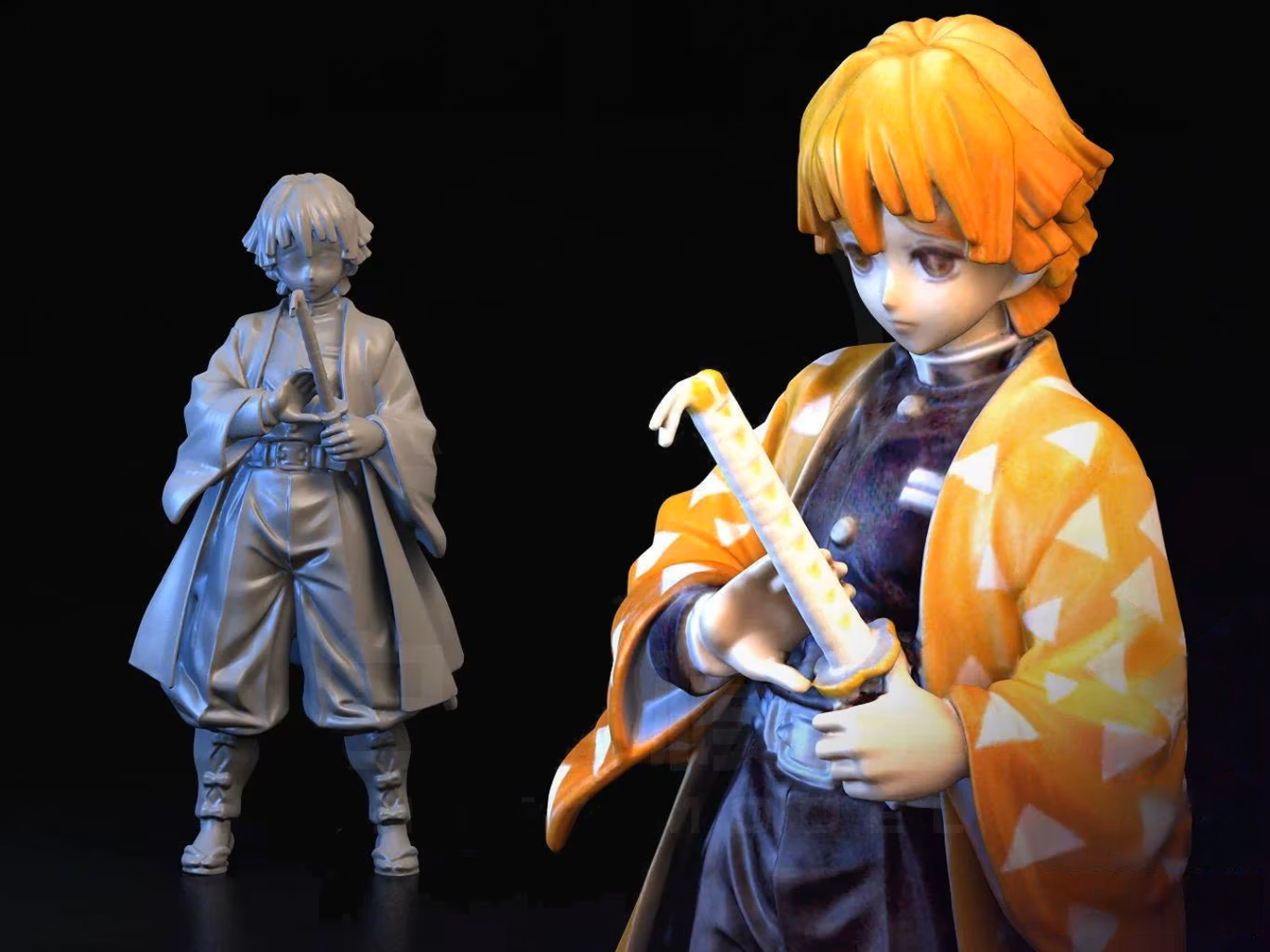 demon-slayer-zenitsu-stl-3d-print