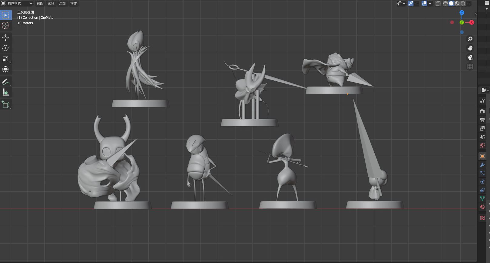 Hollow Knight Diorama Figures 3d model