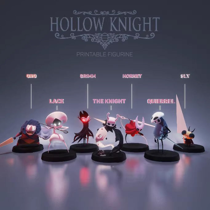 Hollow Knight Diorama Figures with names