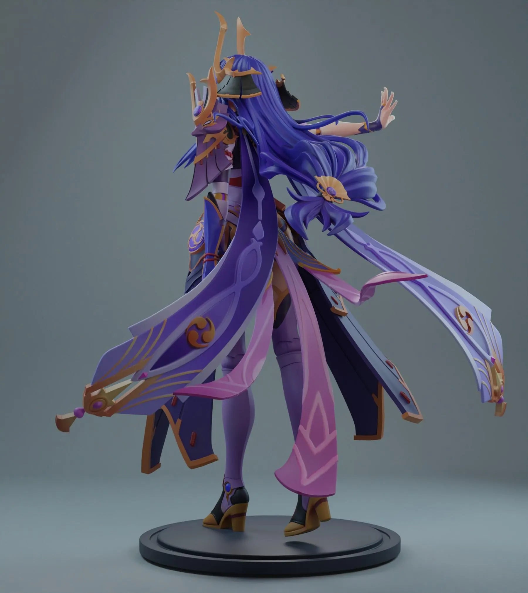 Genshin Impact Girl - Raiden Shogun (Cut & Uncut) Stl Files