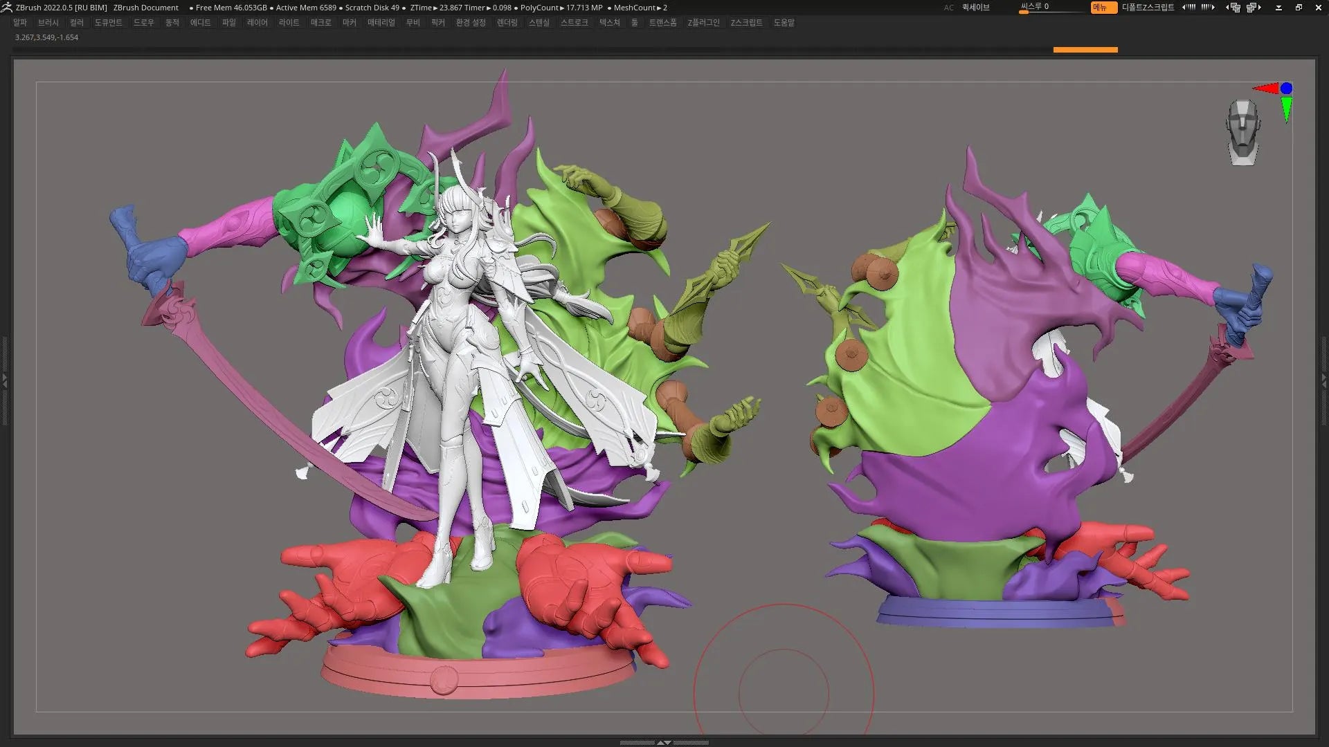 Genshin Impact Girl - Raiden Shogun (Cut & Uncut) Stl Files