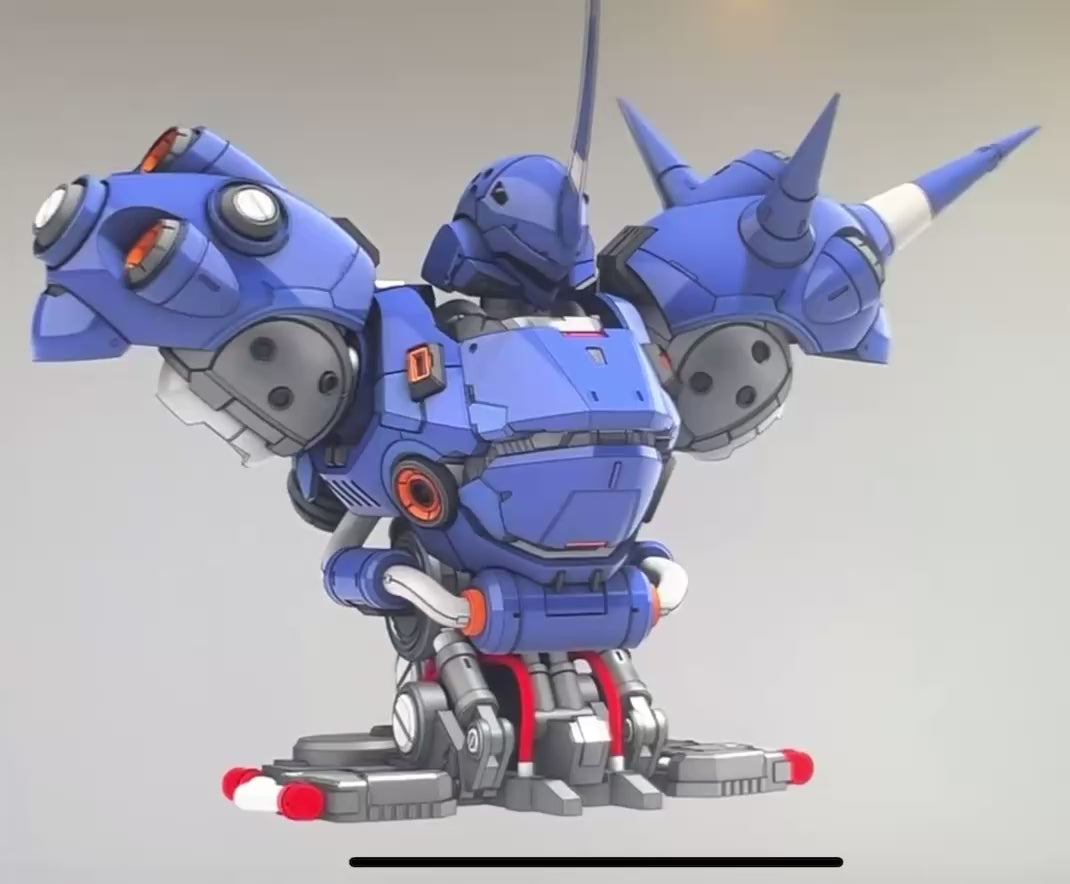 Gundam Kampfer Bust 3D Stl Files, 1/48 Scale with Assembly Instruction