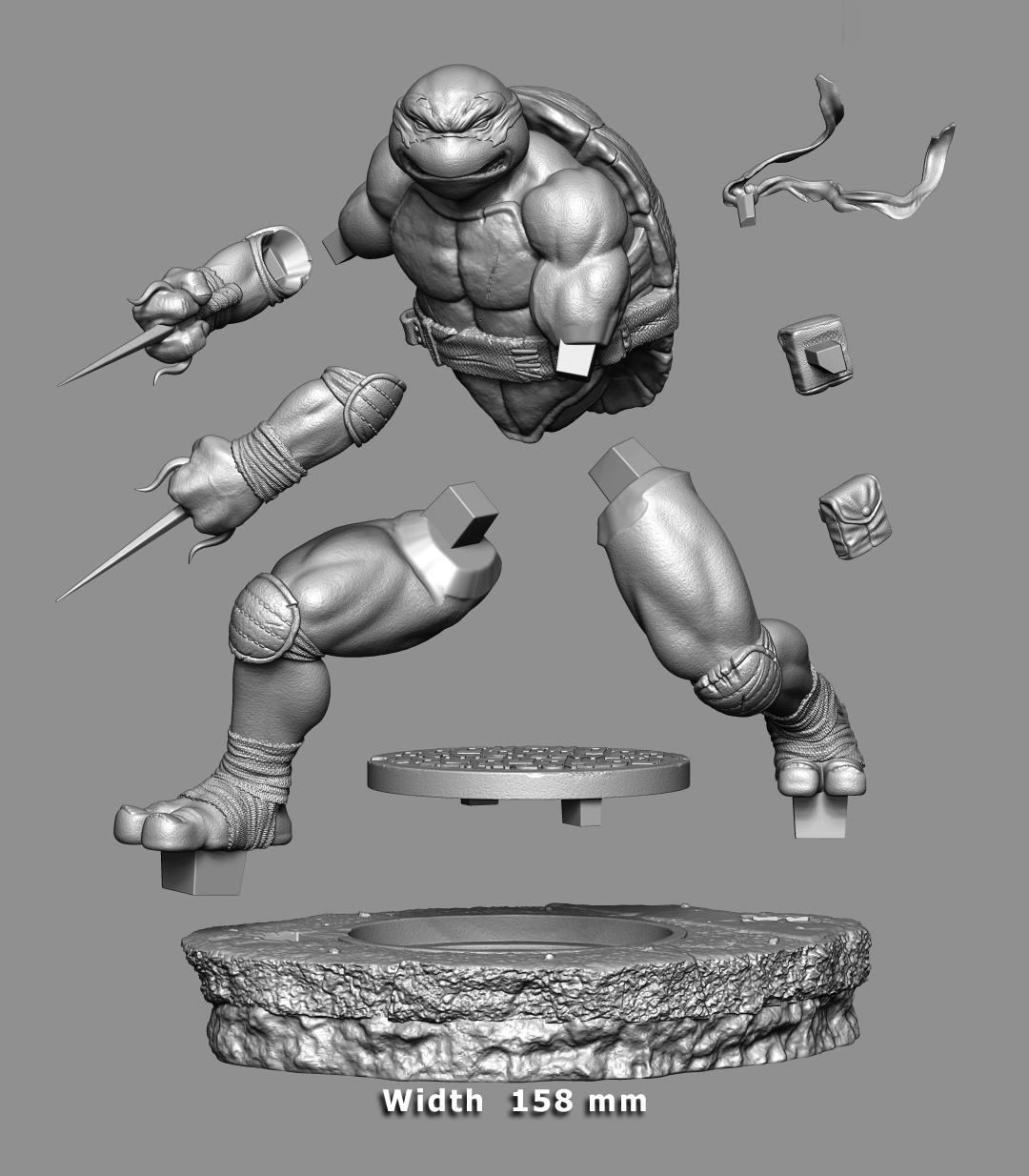 Pack de fichiers STL 3D pour diorama complet Solo Leveling – Modèle 3D à collectionner