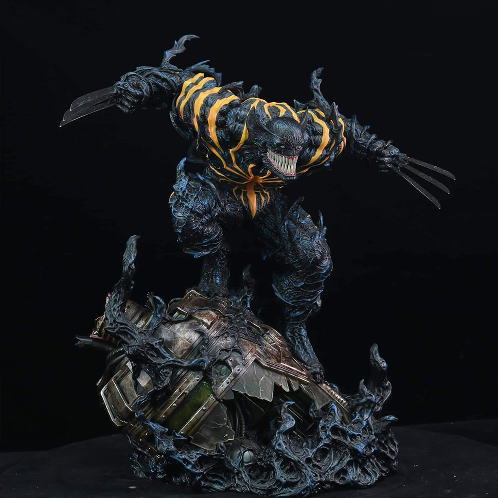 Venom figurine on a dark background