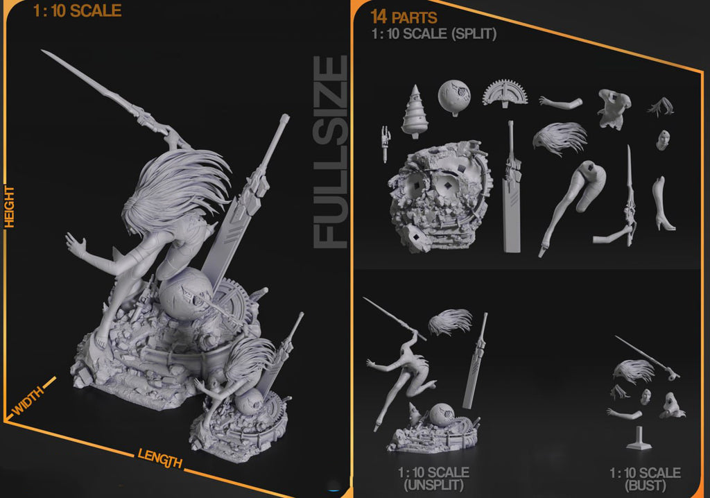 Fichiers STL 3D ultra détaillés du Black Myth Wukong (masque d'engoulevent bonus)