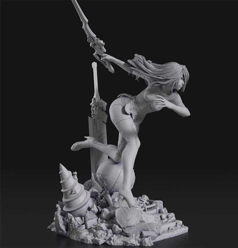 A2 - NieR: Automata 3D STL File (Full Size + Bust), 3D Printable Model Design