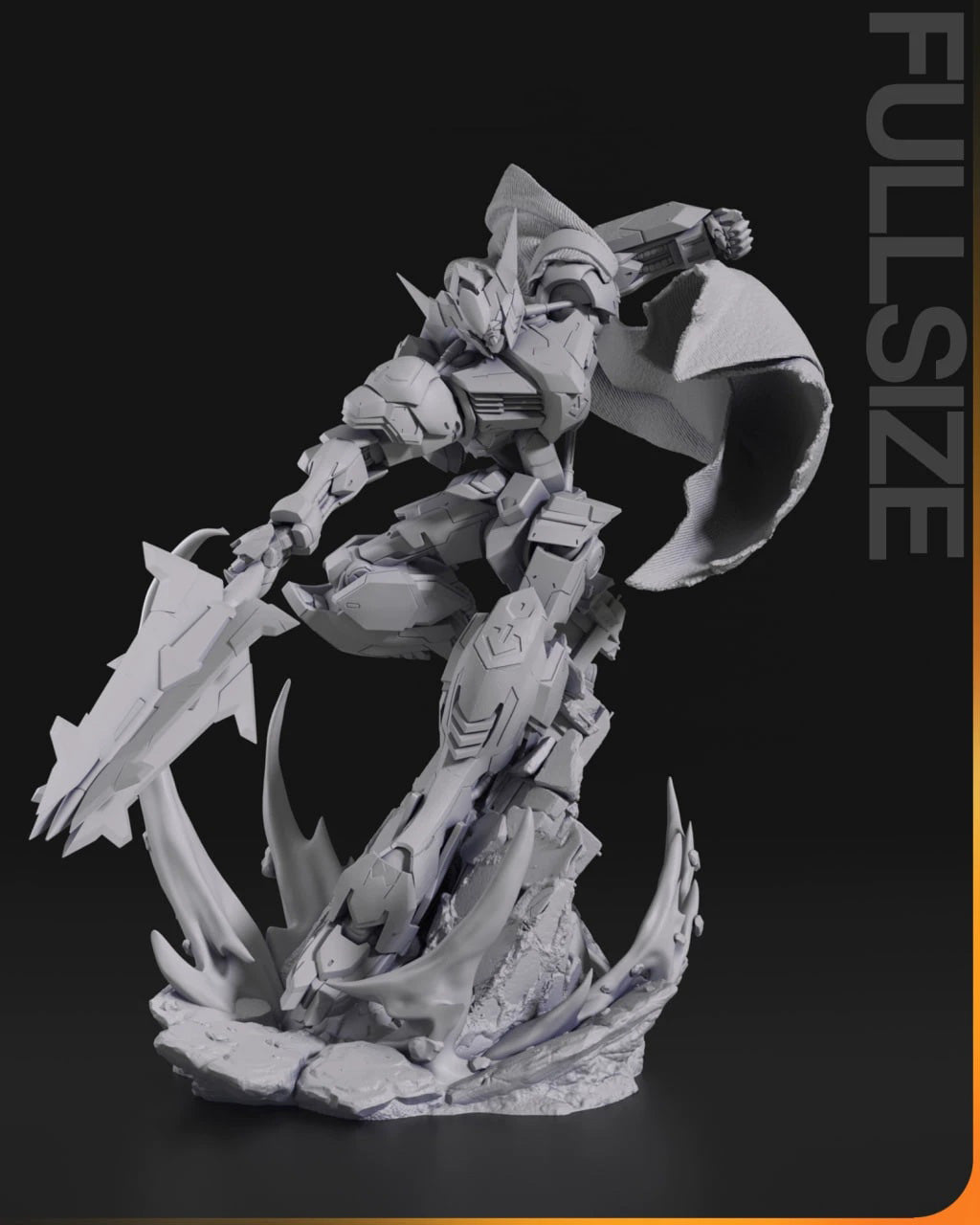 Gundam Barbatos with Bonus Gundam Bust 3D Stl Files, 3D Printable Statue Design