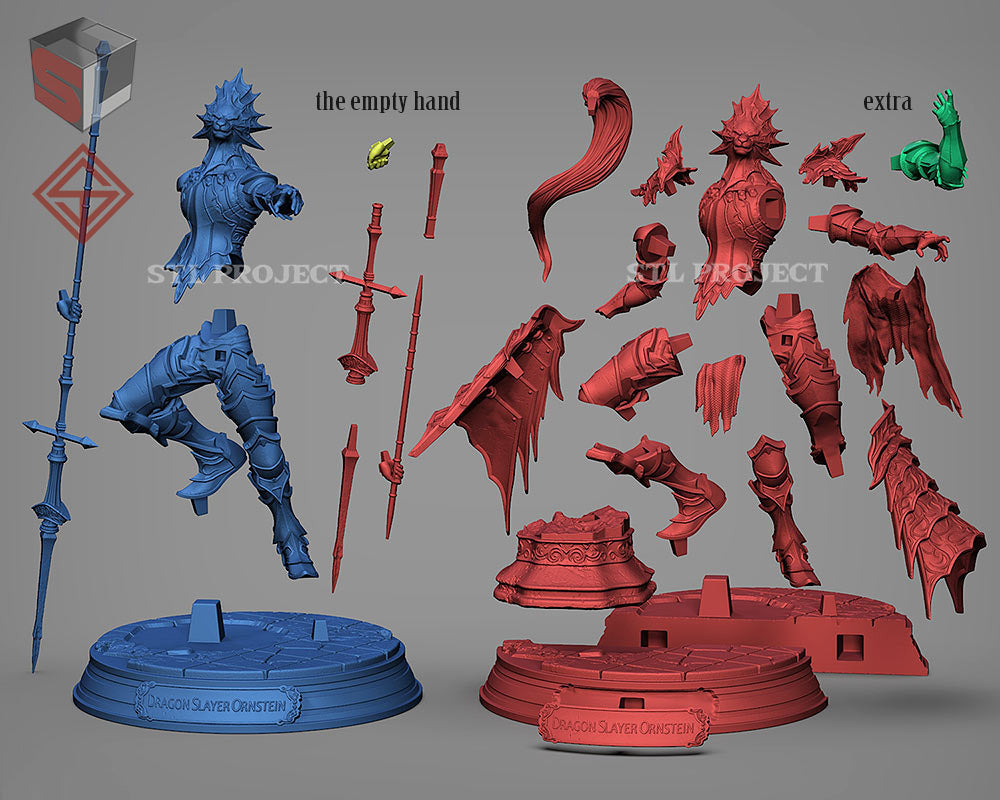 エルデンリングのキャラクター4体セット 3Dプリント用STLファイル