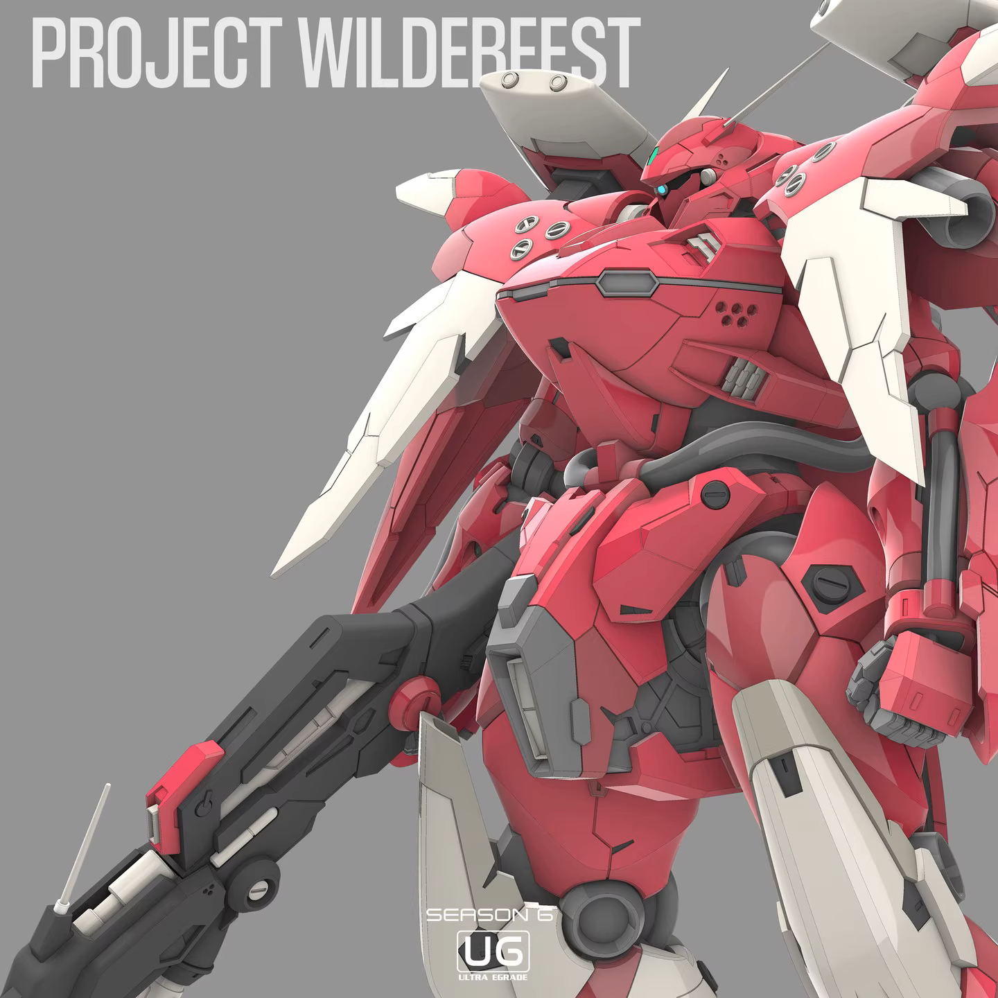 Gundam-Wildebeest-3d-model-front