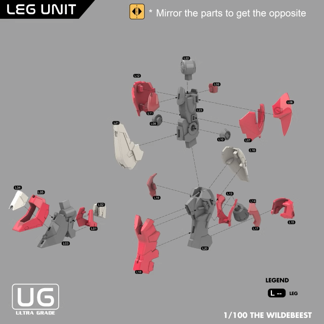 Gundam-Wildebeest-3d-model-leg-unit
