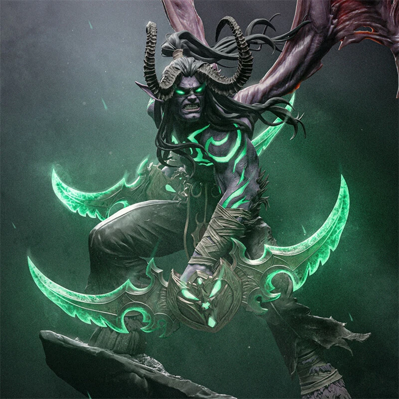 WOW Illidan 1/6 Scale (Pre-support) 3D Printing Stl Files