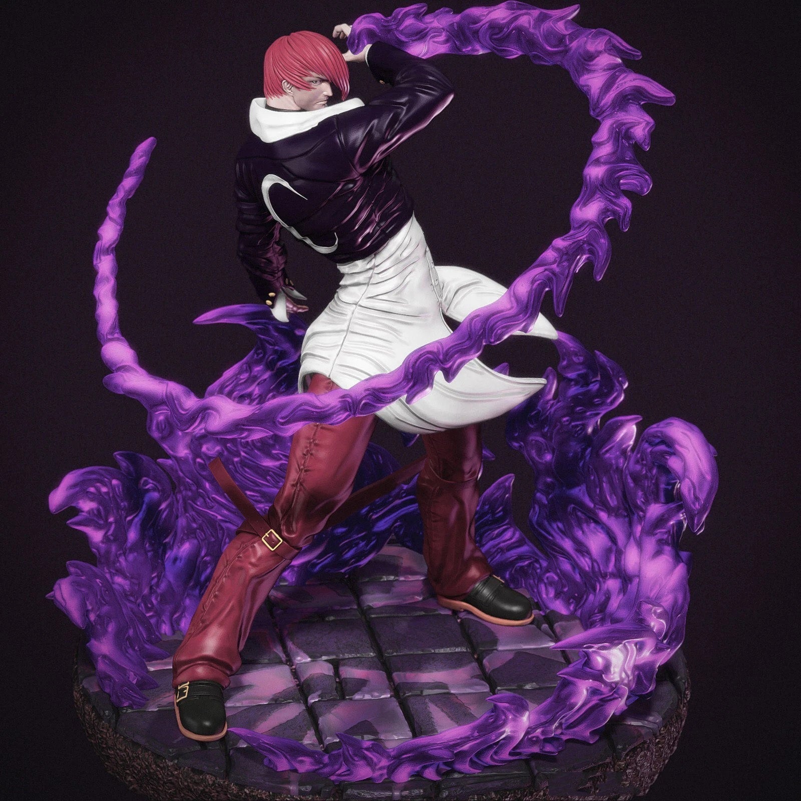 KOF Lori Yagami Statue 3D STL File (Split), 3D Printable Model Design