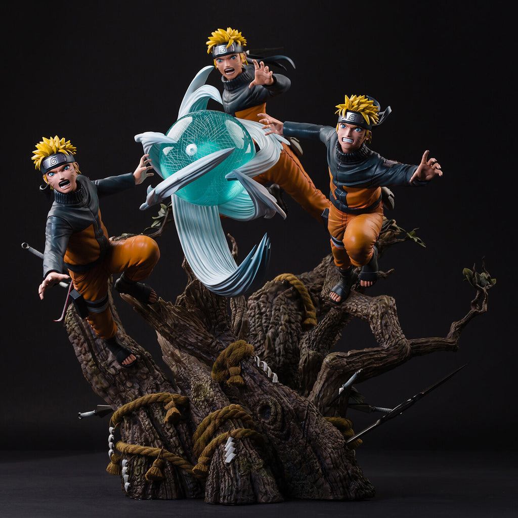 Action figure set on a dark background