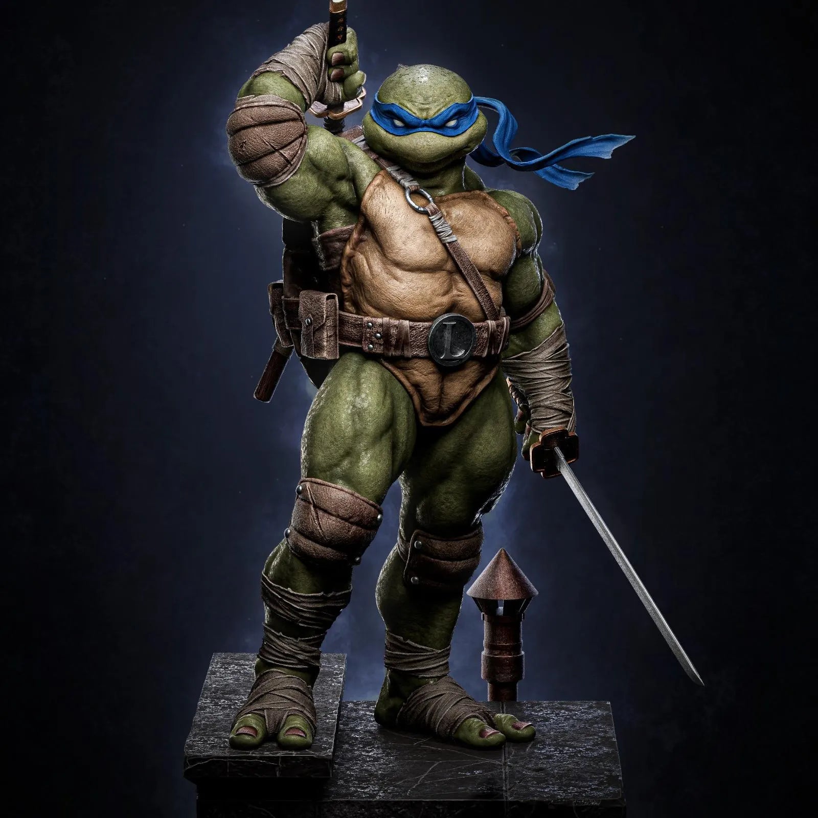 Ninja Turtles Diorama 3D STL File - 3D Printable Model Collectible Design