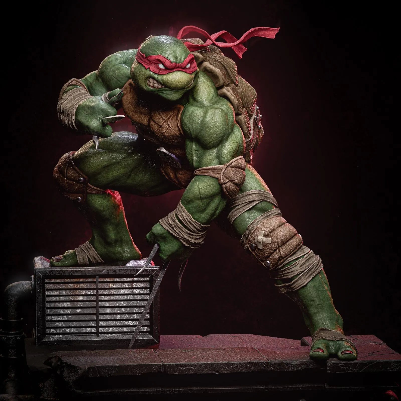Ninja Turtles Diorama 3D STL File - 3D Printable Model Collectible Design