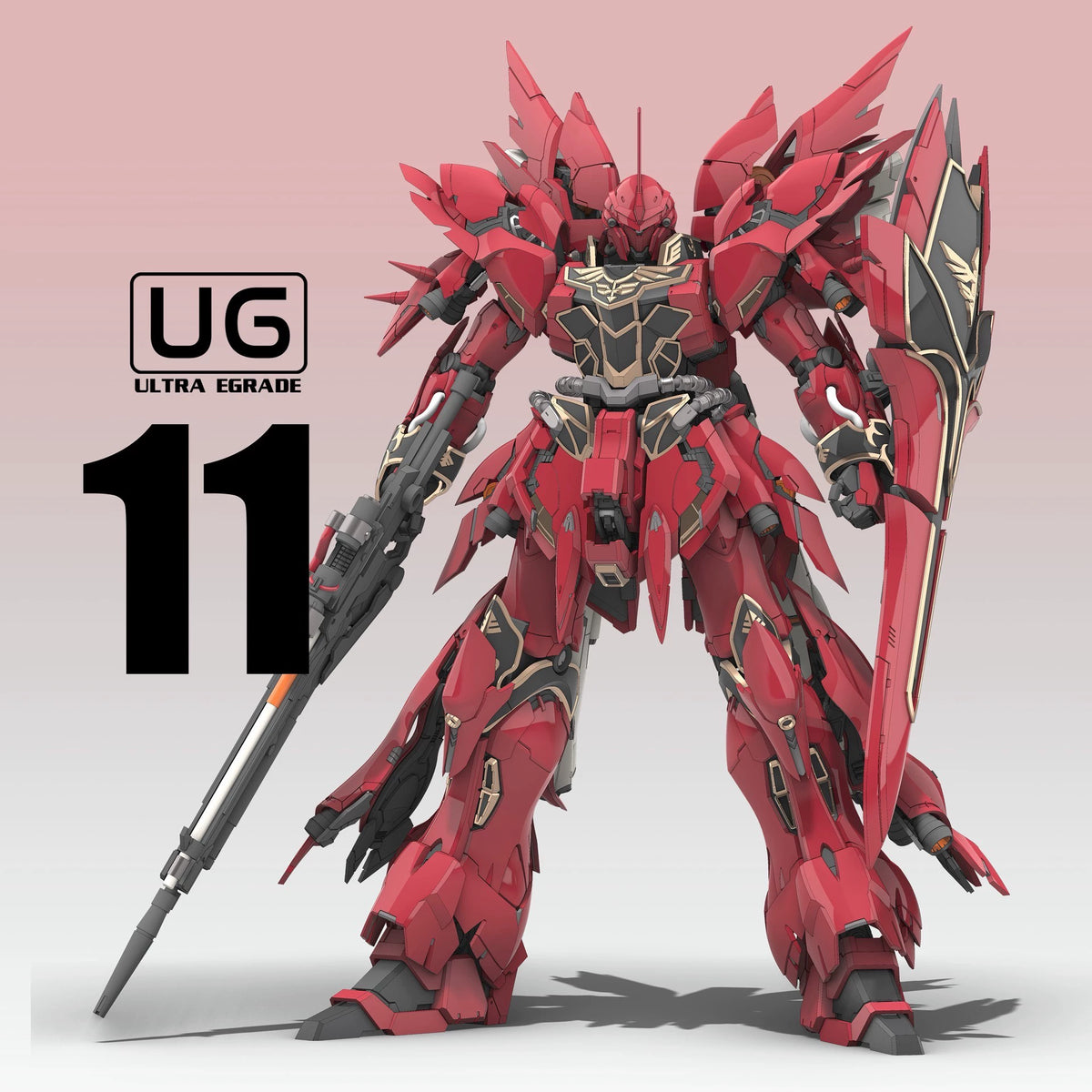 Gundam Sinanju - Neo Atlas MSN-06S Figure 3D Stl Files, 1/100 3D Printable Statue Design with Assembly Instruction