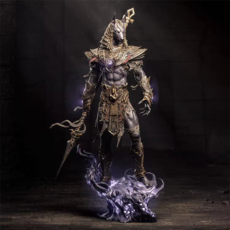 Fantasy character in detailed armor with a dark background