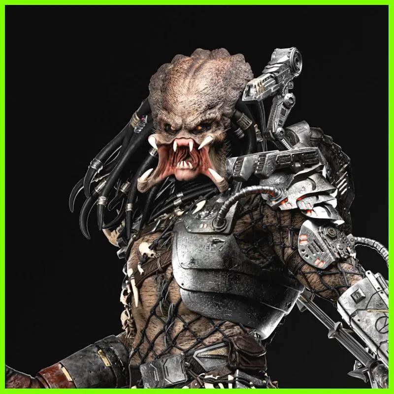 Predator action figure with detailed design on a black background