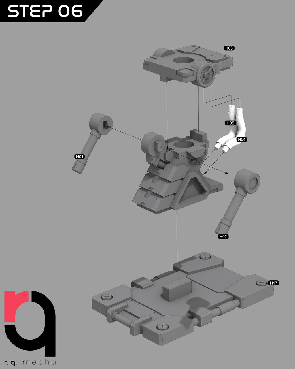Fichiers STL 3D Gundam UG Wildebeest, échelle 1/100, avec instructions de montage