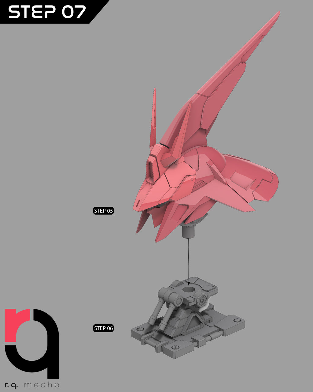 Fichiers STL 3D Gundam UG Wildebeest, échelle 1/100, avec instructions de montage