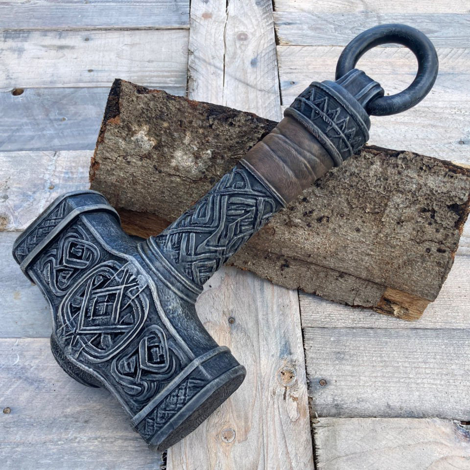 Wikinger Hammer 3D Printing STL Files, 3D Printable Statue Design