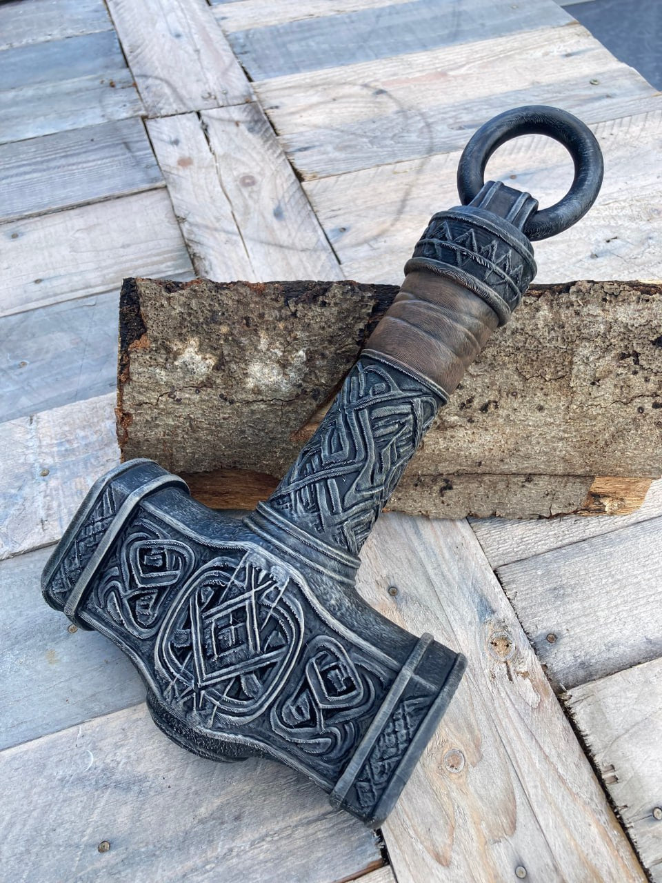 Wikinger Hammer 3D Printing STL Files, 3D Printable Statue Design