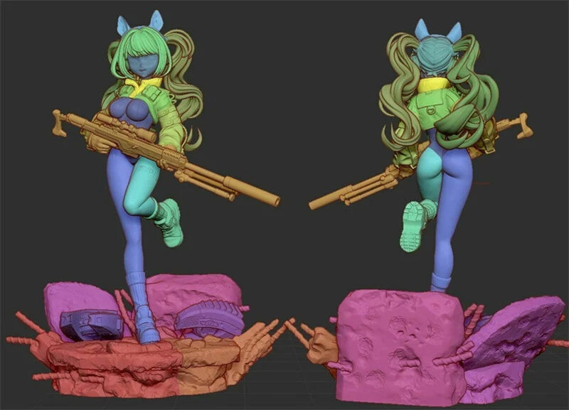 Alice - Nikke Goddess Of Victory 3D STL File, 3D Printing Statue Design