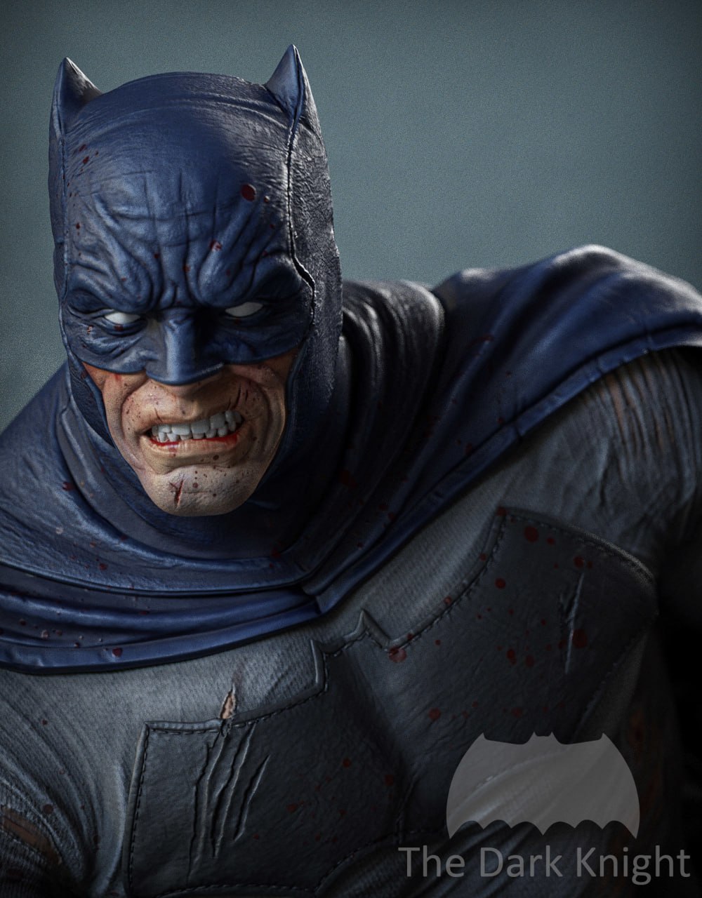 Batman on Bat Signal Figure 3D STL File | The Dark Knight 3D Printable Model