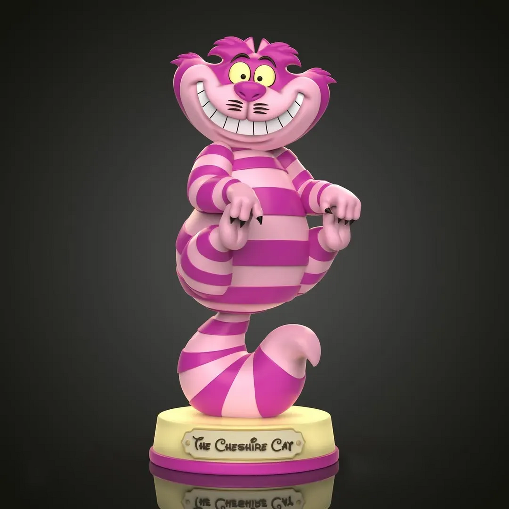 The Cheshire Cat - Alice in Wonderland 3D STL Files, Printable Model Design