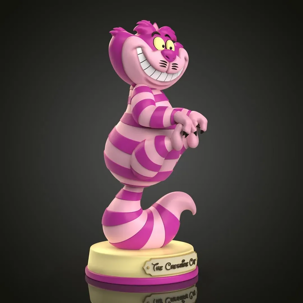 The Cheshire Cat - Alice in Wonderland 3D STL Files, Printable Model Design