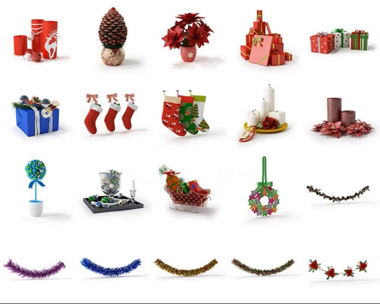 christmas decorations element