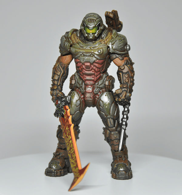 Doom Slayer Doom Guy Statue 3D STL File (Split), 3D Printable Model Design