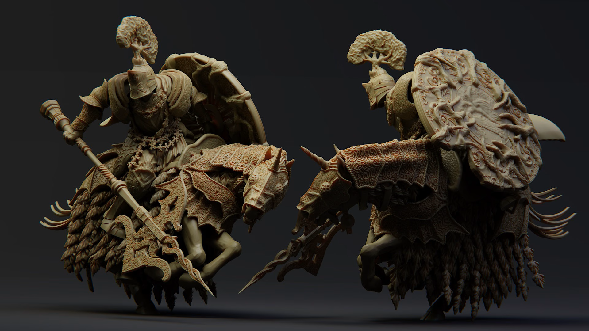 Set of 4 Elden Ring Characters 3D Printing Stl Files