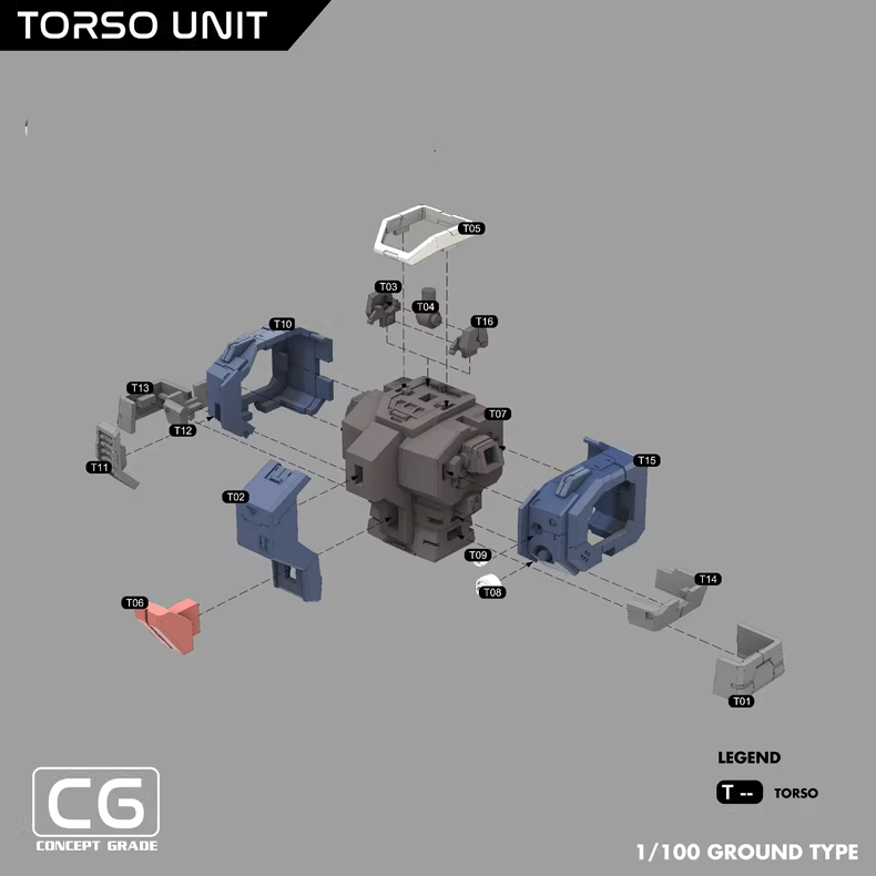 Gundam RX79 G-Type 3D Stl Files, 1/100 3D Printable Statue Design with Assembly Instruction