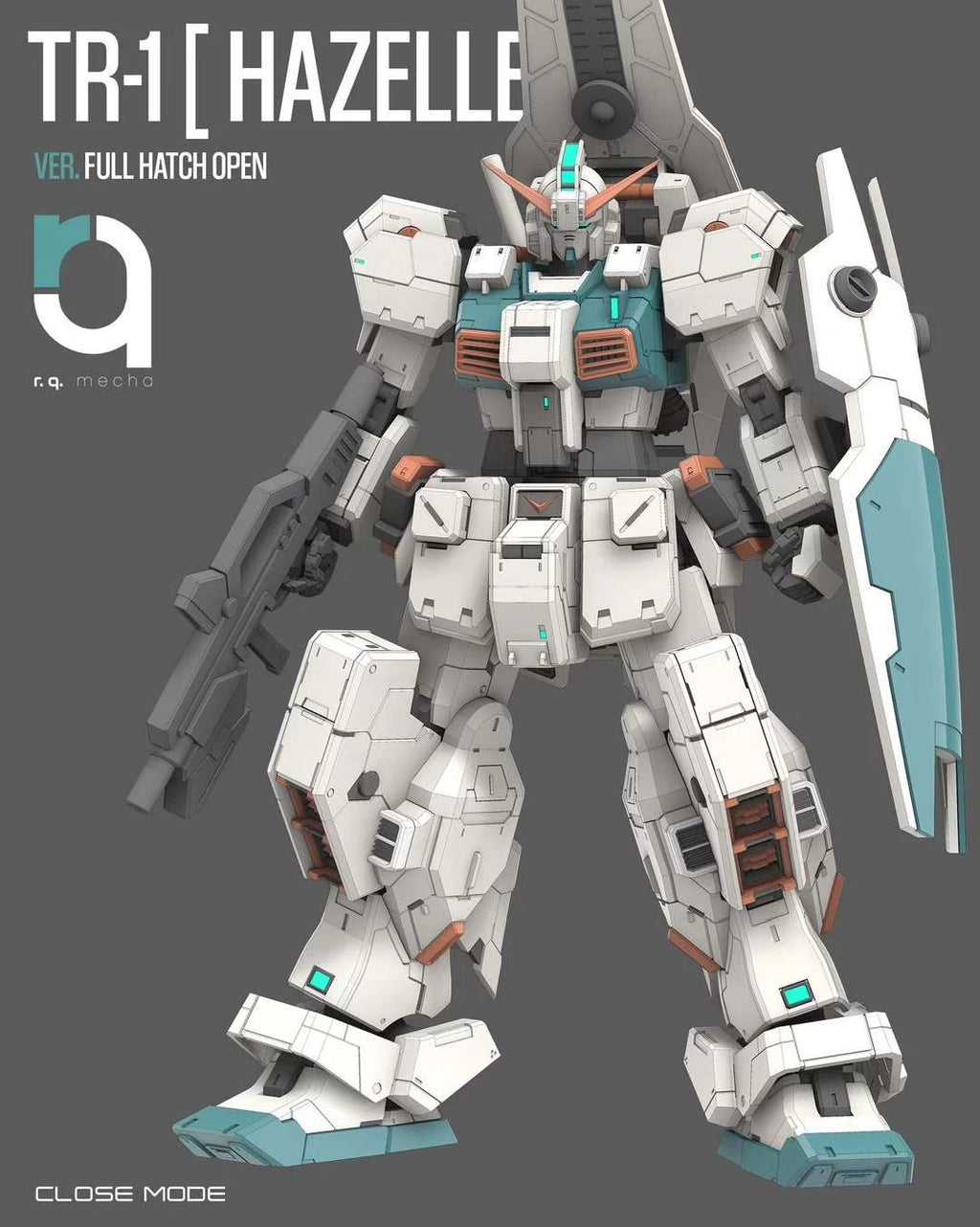 Gundam Hazelle 1/100 3D Stl Files, 3D Printable Statue Design with Assembly Instruction