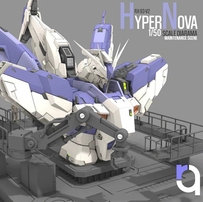 Gundam Hyper Nova Diorama Maintenance Scene 3D Stl Files, Design for 3D Printers