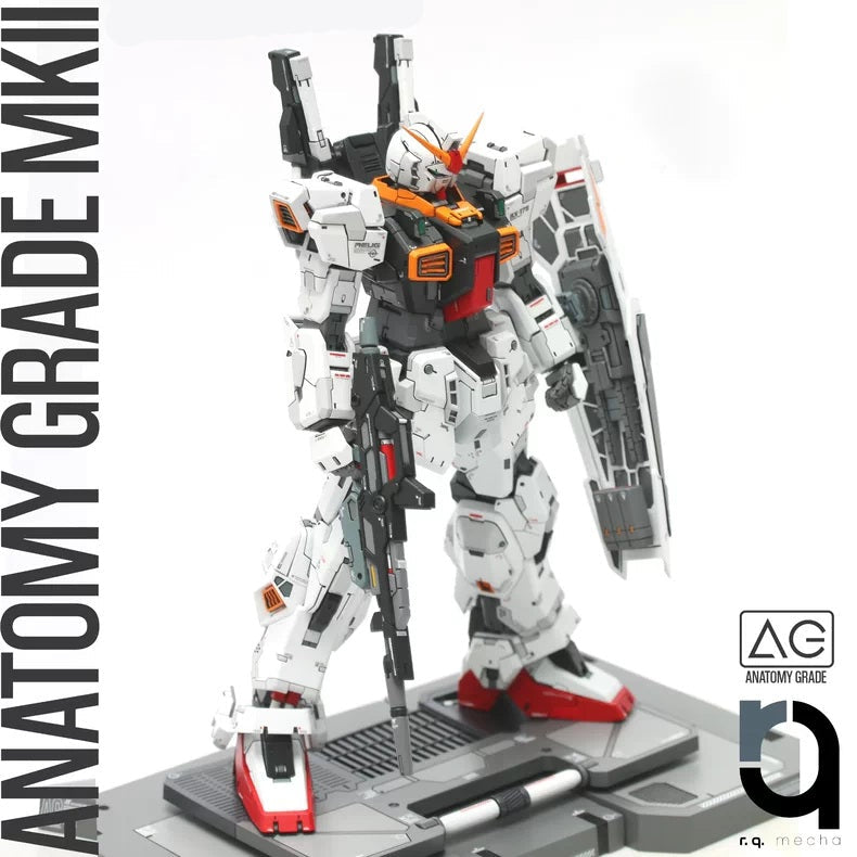 Model of a robot with 'Anatomy Grade' branding on a white background