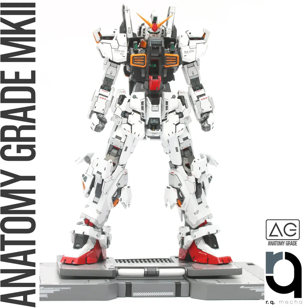 Model of a robot with 'Anatomy Grade MKII' branding on a white background