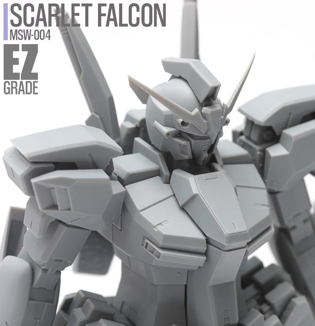 Gundam Scarlet Falcon 1/100 3D Stl Files, 3D Printable Statue Design with Assembly Instruction