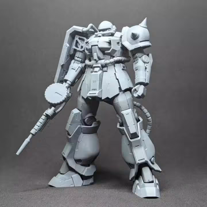 Gundam Zaku, 1/100 Scale with Assembly Instruction Stl Files