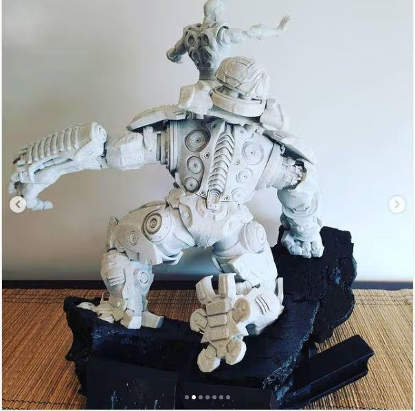 Comic Super Hero Hulkbuster STL File | 3D Printable Statue Design