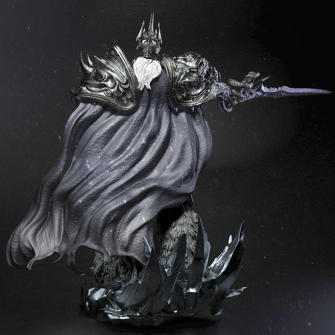 WOW Lich King Arthas, 1/4 Scale 3D Printing Stl Files