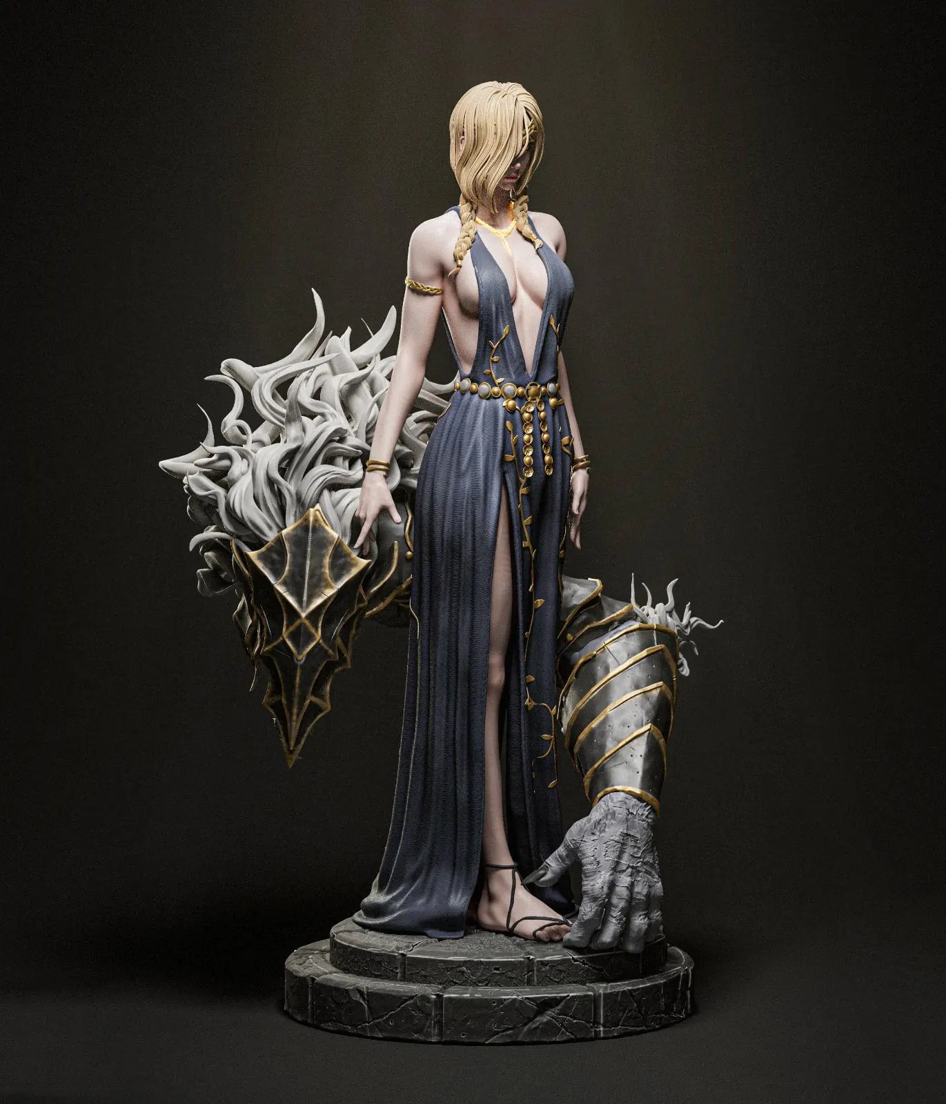 エルデンリングのキャラクター4体セット 3Dプリント用STLファイル