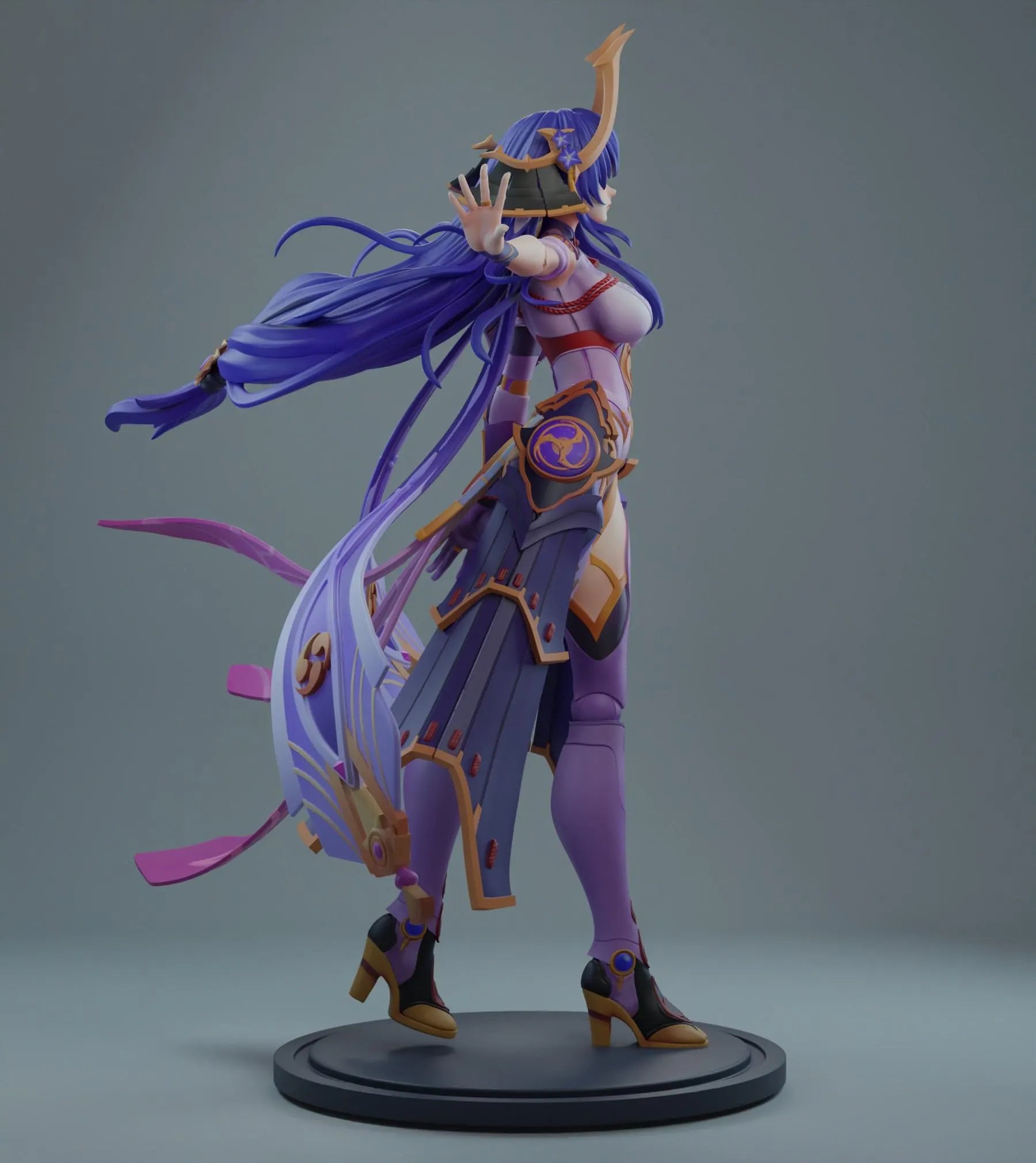 Genshin Impact Girl - Raiden Shogun (Cut & Uncut) Stl Files