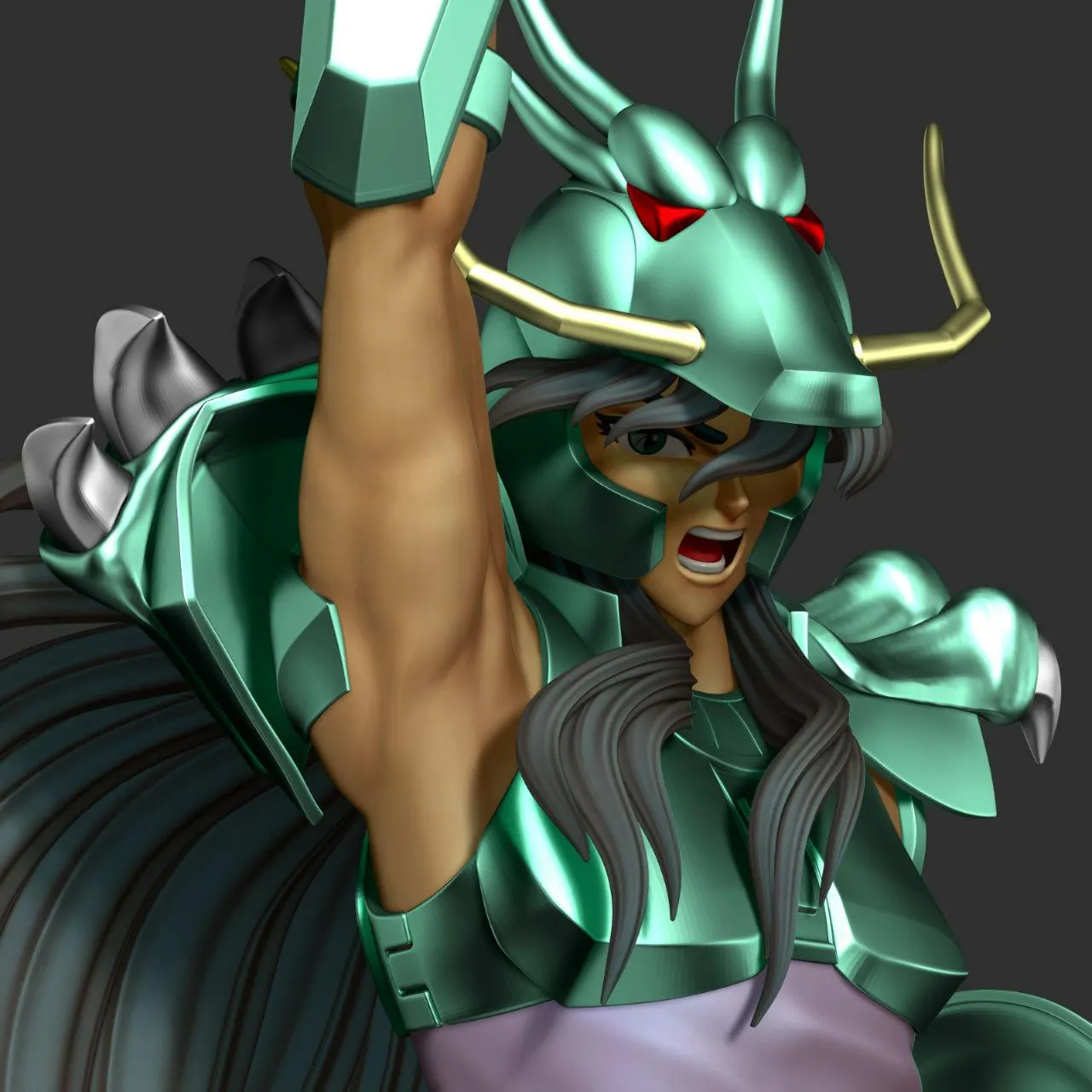 Saint Seiya - Dragon Shiryu, 1/6 Scale Stl Files