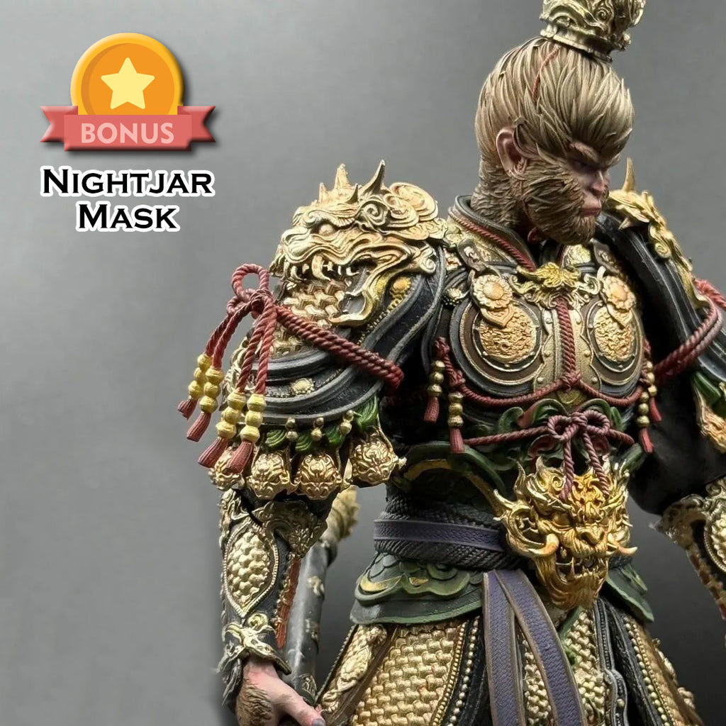 Ultra Detailed Black Myth Wukong (Bonus Nightjar Mask) 3D Stl Files