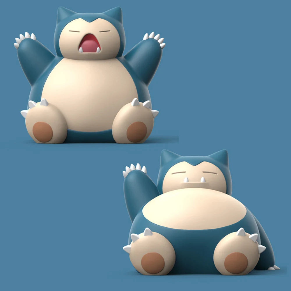 Two poses of a cartoon-like creature with blue and white color scheme on a blue background