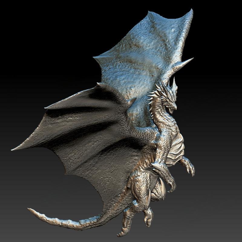 Pack of 25 Monster Hunter Dragons 3D Stl File, 3D Printable Statues Design