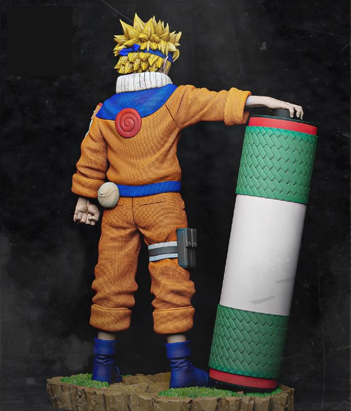 naruto tanuki figure deisgn back view