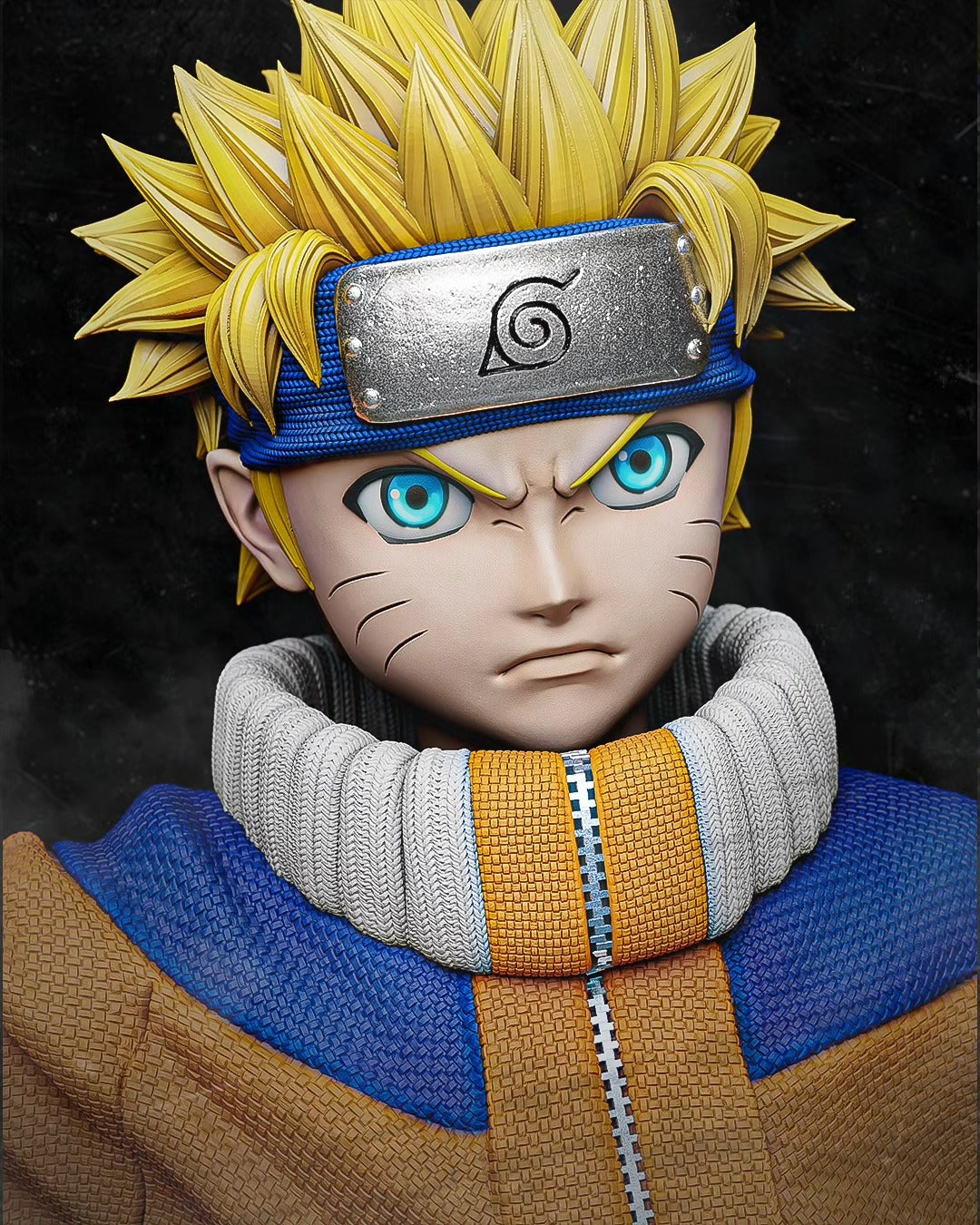 naruto tanuki figure deisgn face detail